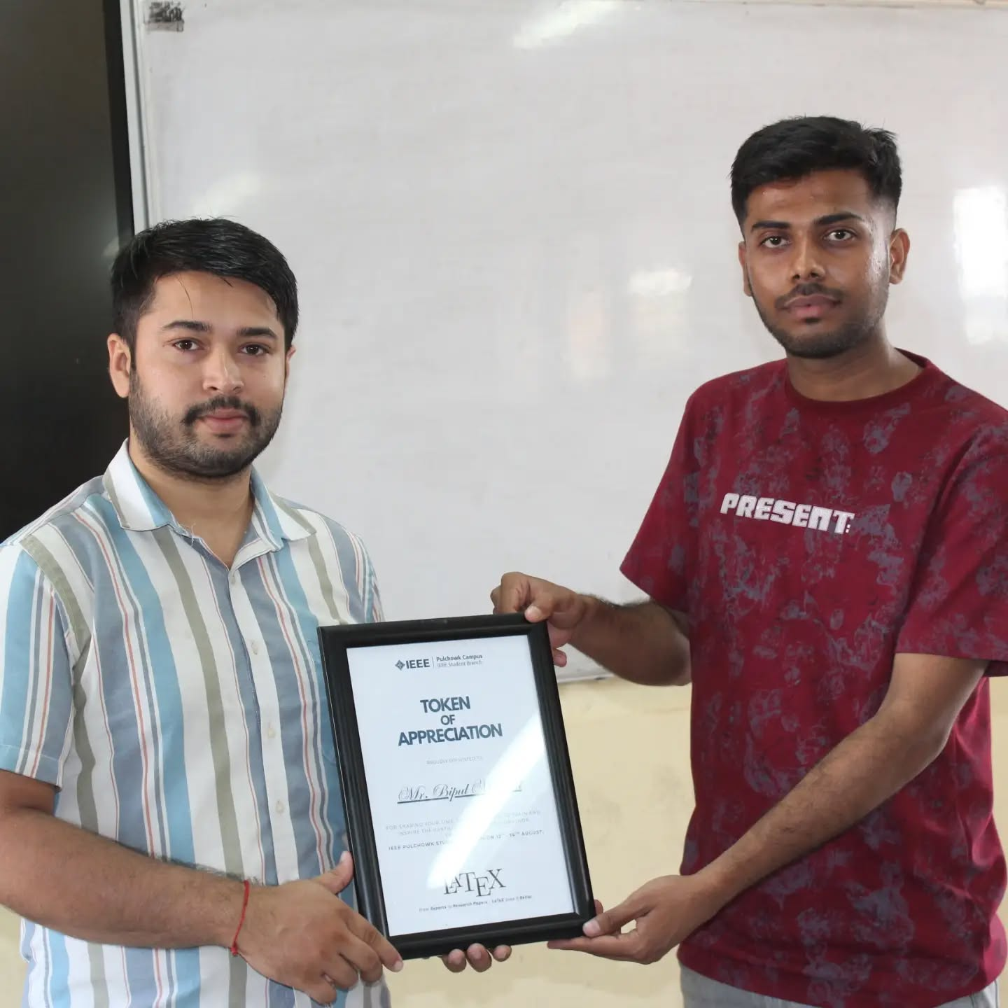 LaTeX Workshop 2026 - Token of Appreciation